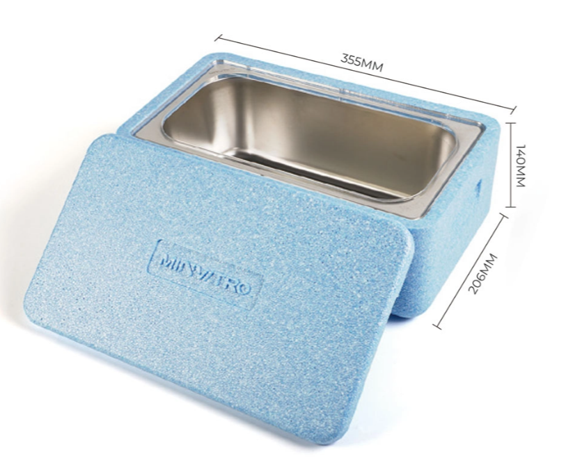 Stainless Steel Insulated Cryo Box for Benchtop Storage